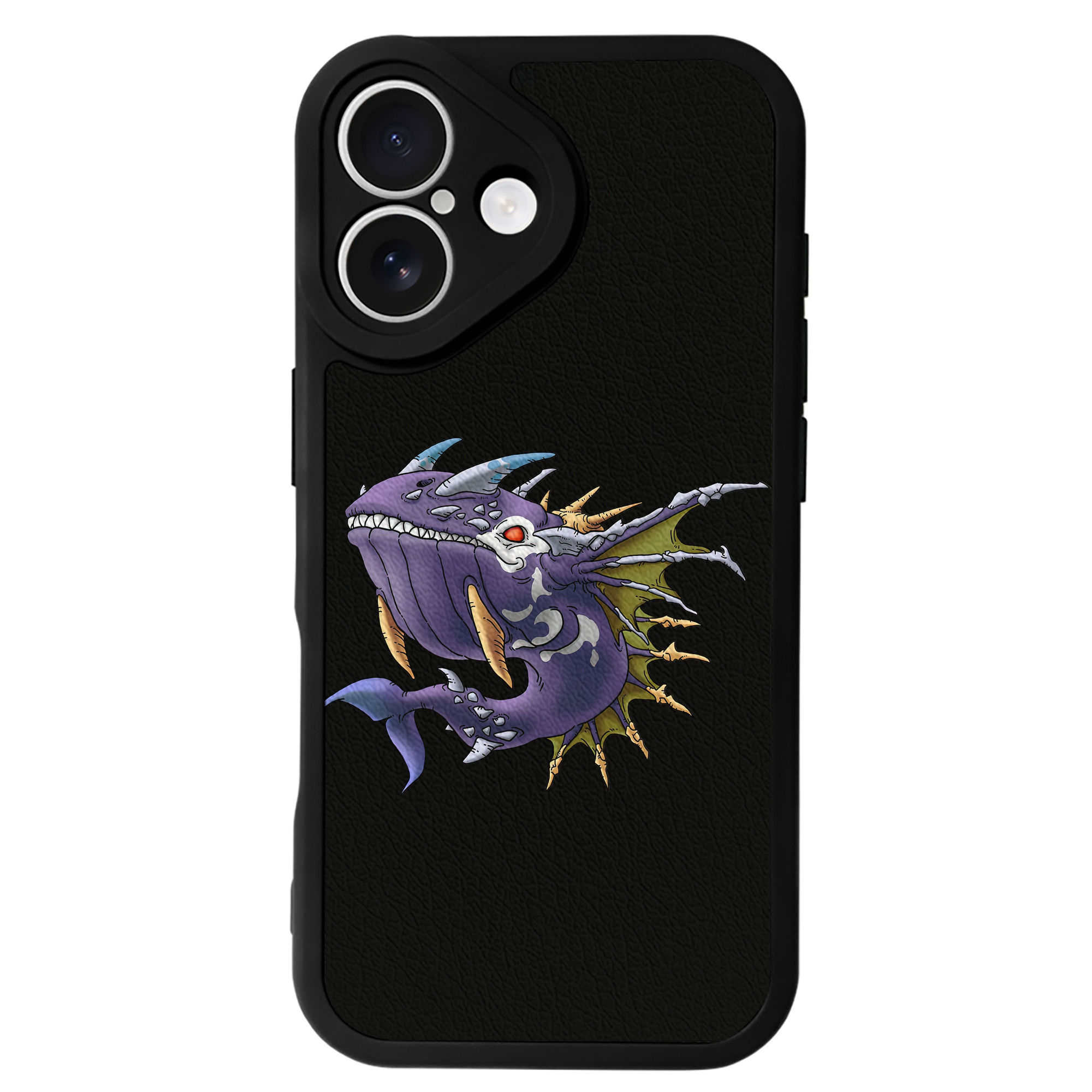 （画像用） ドラゴンクエスト Doragon Kuesuto Dragon Quest 【iPhone 16シリーズ対応】シリコンスマホケース（レザー調） 材質：シリコン